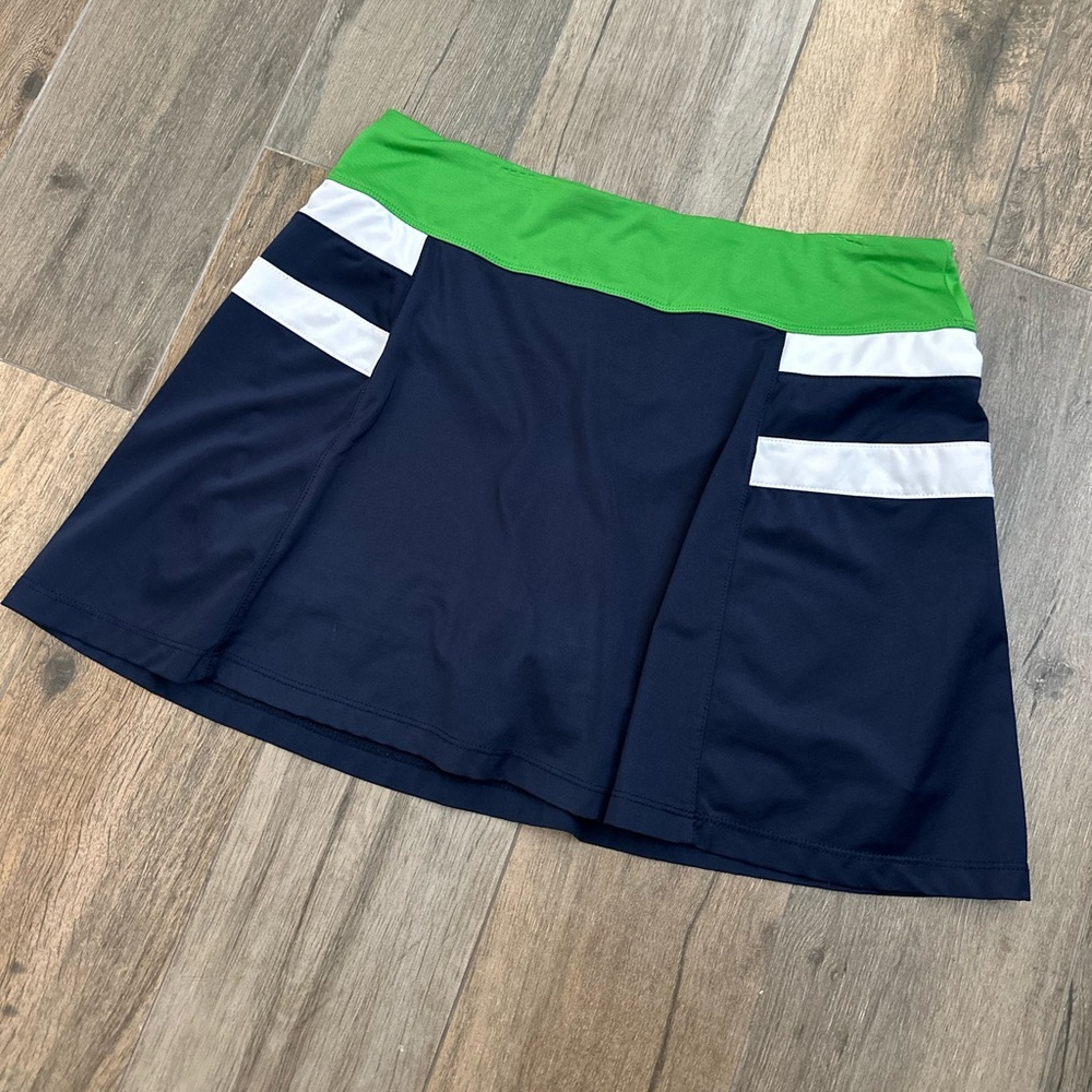 Fila Blue and Green Skater Mini Skirt Athletic